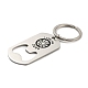 Father's Day Gift 201 Stainless Steel Oval with Word Bottle Opener Keychains KEYC-E040-02P-02-2