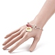 Bracelets avec breloque et chaînes rolo de fer de noël X-BJEW-JB03076-04-4