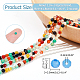 Nbeads 2 Strands Natural Multi-Color Agate Beads Strands G-NB0005-05-2