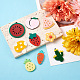 Craftdady 36Pcs 9 Style Cellulose Acetate(Resin) Pendants KY-CD0001-02-4