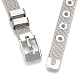 Alloy Rhinestone Snap Cord Bracelet Making BJEW-S136-01-4