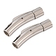 304 Stainless Steel Bayonet Clasps X-STAS-G157-02P-6mm-2