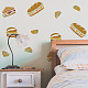 Fingerinspire fastfood stencil per la pittura 11.7x8.3 pollice scava fuori hamburger stencil panini mestiere stencil di plastica pet hamburger cheeseburger disegno stencil per la parete DIY-WH0396-0001-6