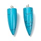 Synthetic Turquoise Pendants G-D040-01P-A04-2