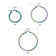 3 paio di orecchini a cerchio huggie in acciaio inossidabile 3 stile 304 EJEW-FS0001-03-2