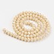 Electroplate Opaque Solid Color Glass Beads Strands EGLA-A034-P4mm-L14-2