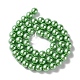 Umweltfreundliche runde Perlenstränge aus gefärbtem Glasperlen HY-A002-8mm-RB008-2