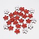 Back Plated Faceted Flower Taiwan Acrylic Rhinestone Beads ACRT-M05-10-04-1