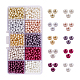 Pandahall 1700 pièces / boîte 10 couleurs 4mm teinté environnemental rond perles de verre assortiment de perles lot pour la fabrication de bijoux HY-PH0013-16-4mm-1