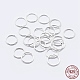925 anillos redondos de plata esterlina STER-F036-03S-1x4-1