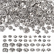 180 pièces 18 ensembles de capuchons de perles en alliage de style tibétain TIBE-TA0001-26-1