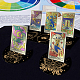 4 soporte para cartas de tarot de madera de 4 estilos. DJEW-WH0041-009-5