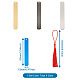 4 Sets 4 Colors Stainless Steel Bookmarks AJEW-TA0001-21-7