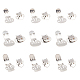 36Pcs 3 Styles Stainless Steel Flat Blank Shoe Clips FIND-FG0002-32-1