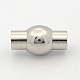 304 Stainless Steel Magnetic Clasps X-STAS-H048-5-2