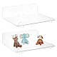 2 Packs Transparent Acrylic Floating Hanging Shelves DIY-WH0488-06-1