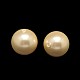 Half Drilled Round Shell Pearl Beads BSHE-M002-14mm-13-1