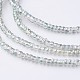 Electroplate Glass Beads Strands EGLA-D179-09-2