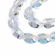 Electroplate Glass Beads Strand EGLA-S188-23-B02-4