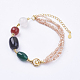 Bracelets en perles de zircon cubique BJEW-I247-06-E-1