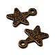 Gift Ideas for Men On Valentines Day Tibetan Style Alloy Star Carved Word Just for You Message Charms X-MLF1272Y-NF-2
