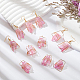 Nbeads 6 Pairs Natural Quartz Wire Wrapped Earrings for Girl Women EJEW-NB0001-07-5