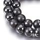 Chapelets de perles en hématite synthétique sans magnétiques G-F585-A-12mm-2