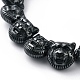 Non-Magnetic Synthetic Hematite Beaded Stretch Bracelets BJEW-H589-01J-2