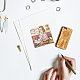 PVC桜スタンプ  DIYスクラップブッキング用  本  100x100mm DIY-WH0486-028-4