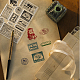 GLOBLELAND Vintage Postage Stamp Clear Stamps for DIY Scrapbooking Decor Aircraft Pilot Transparent Silicone Stamps for Making Cards Photo Album Decor DIY-WH0167-57-0309-2