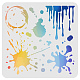 Plantillas de plantillas de pintura de dibujo reutilizables de plástico DIY-WH0172-234-1