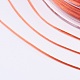 フラット弾性クリスタルストリング  弾性ビーズ糸  ストレッチブレスレット作り用  レッドオレンジ  1x0.5mm  約87.48ヤード（80m）/ロール EW-F007-12-4