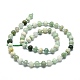 Brins de perles de jade myanmar naturel G-E576-60-2