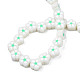 Chapelets de perle en pâte polymère manuel CLAY-N011-48B-A01-4
