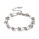 304 bracelet chaîne à maillons noeud en acier inoxydable pour homme femme X-BJEW-E020-01P-1