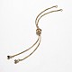 Brass Chain Bracelet Making KK-G290-09-3