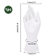 Soportes de exhibición de joyería de mano de maniquí de plástico RDIS-WH0009-014-2