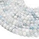 Natürliche Aquamarin Perlen Stränge&nbsp;G-F826-B01-6mm-4