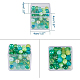 Benecreat confezione da 18 scatola di contenitori di plastica quadrati ad alta trasparenza per contenitori per prodotti di bellezza CON-BC0004-10-2