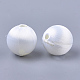 Polyester Thread Fabric Covered Beads WOVE-T007-16mm-03-2