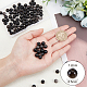 OLYCRAFT 132pcs Natural Silver Obsidian Beads Strands 8.5mm Natural Gemstone Loose Beads Round Glass Smooth Spacer Beads for DIY Earring Bracelet Necklace Jewelry Making G-OC0002-61B-2