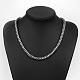 316L Surgical Stainless Steel Curb Chain Twisted Chain Necklaces For Men NJEW-BB01184-5