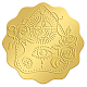 Adesivi autoadesivi in lamina d'oro in rilievo DIY-WH0211-160-1