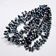 Electroplate Glass Beads Strands EGLA-A001-7x14mm-H25-2