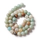Brins de perles d'amazonite de fleurs naturelles G-YW0001-25-2