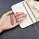 Unicraftale около 5 шт. 22 см гипоаллергенные браслеты с застежками-тумблерами браслеты-цепочки из нержавеющей стали для мужчин и женщин подарок на день рождения ювелирные изделия BJEW-UN0001-06P-3