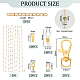 Olycraft bricolage chaîne bracelet collier lunettes chaînes kit de fabrication DIY-OC0011-20-2