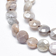 Fili di perline in pietra di sunstone naturale placcati G-K256-20A-3