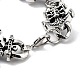 Retro Alloy Skull Anchor Link Chain Bracelets for Women Men BJEW-L684-001AS-3