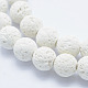 Brins de perles de pierre de lave synthétique G-F549-8mm-B14-3